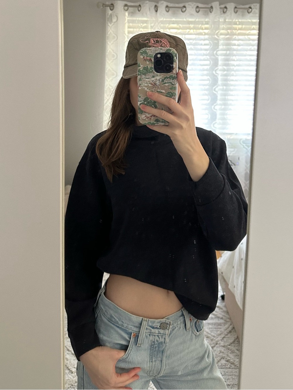 Uniqlo Soft Knitted Fleece Ribbed Long Sleeve Top